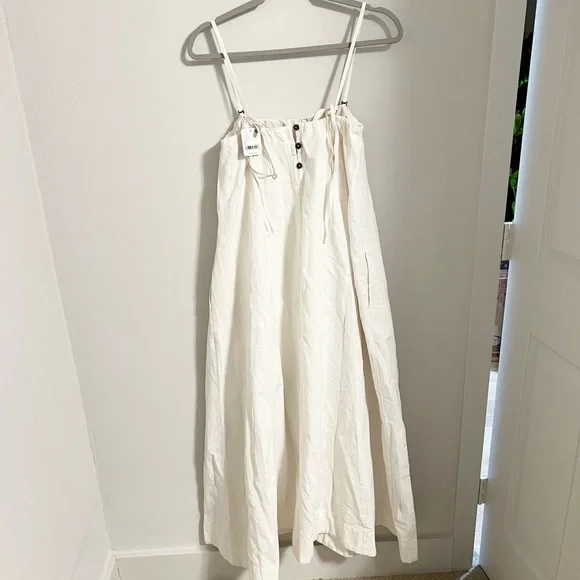 Free People Cream/ Off White Maxi Dress NWT - Picture 7 of 13